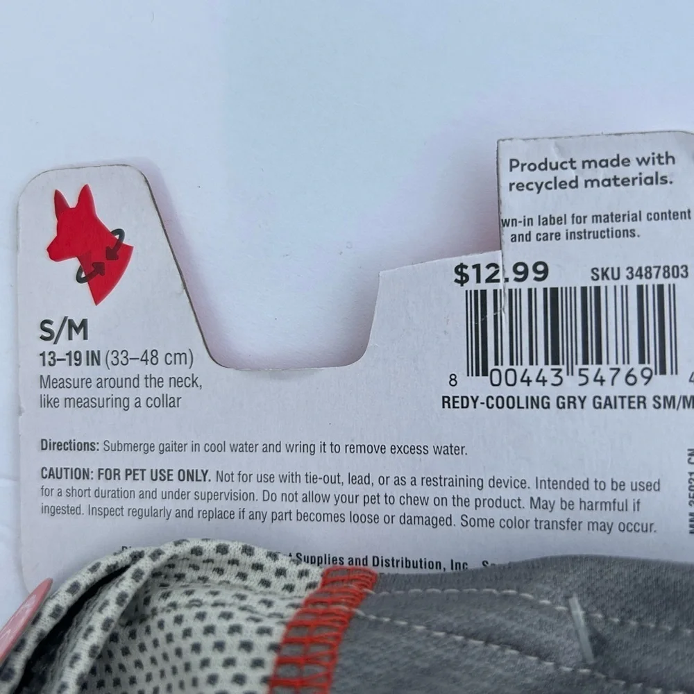 NWT Reddy Cooling Gaiter neck wrap dog S/M